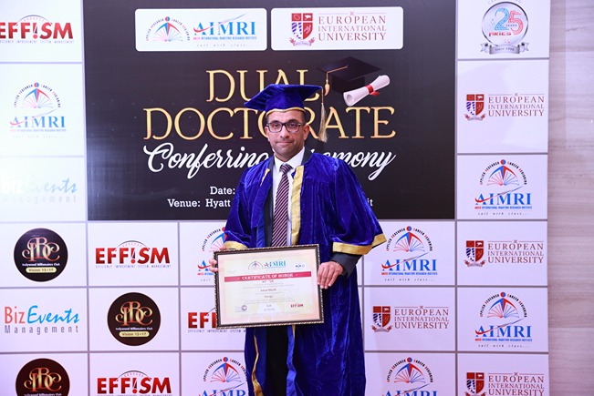 Aimri Doctorate Winner